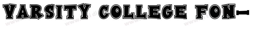 Varsity College Fon字体转换